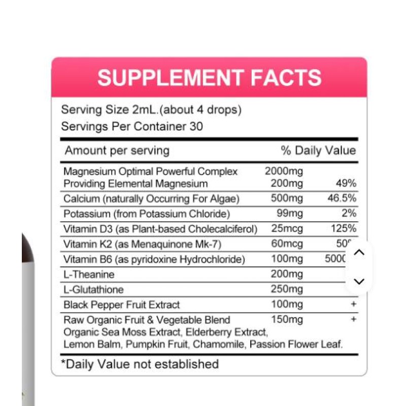 Magnesium Liquid Drops Factory - GMP ISO Factory OEM Formula Private Label Complex Supplement