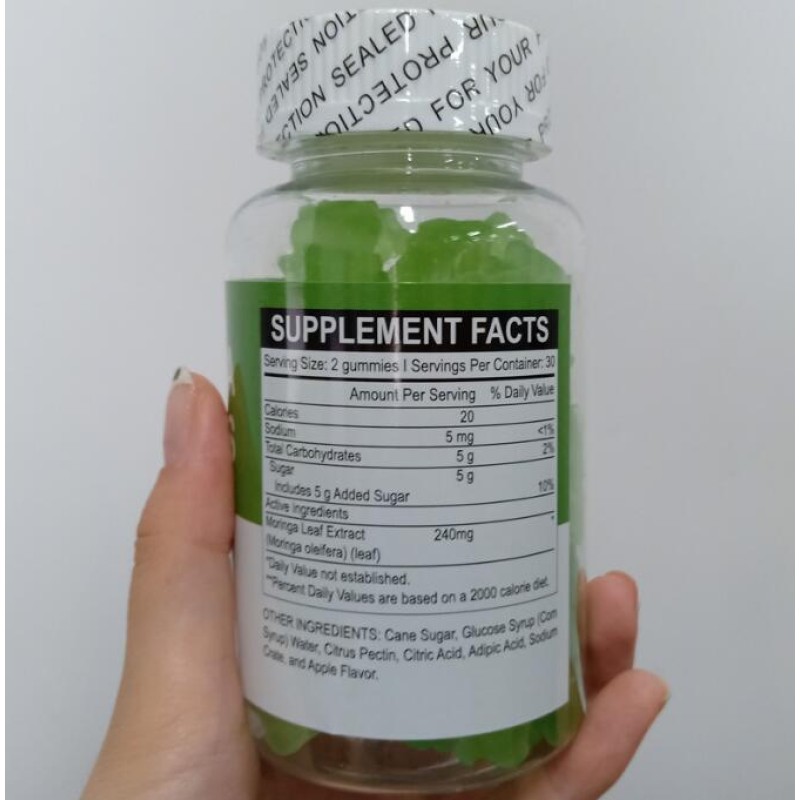 Moringa Gummies Manufacturer - GMP ISO HACCP Fast Delivery Custom Label Ingredients Private Label