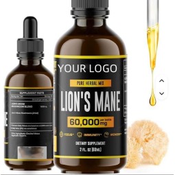 Lion's Mane Drops Manufacturer - Factory OEM Organic Lion's Mane Mushroom Extract Liquid Drops