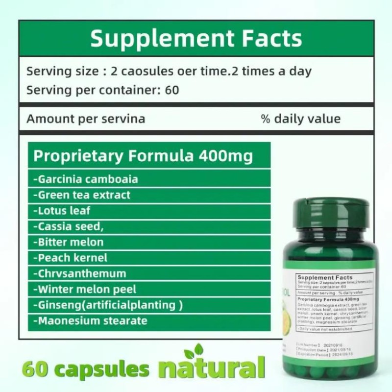 Herbal Supplements Manufacturer - GMP factory Private Label Diet Tablets Capsules for Adults