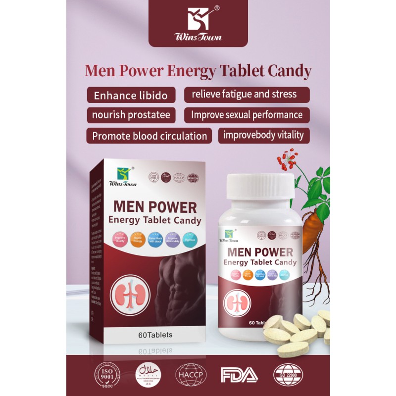 Men Energy Tablets Factory - OEM GMP Men Power Herbal Supplement Maca Tongkat ali Booster