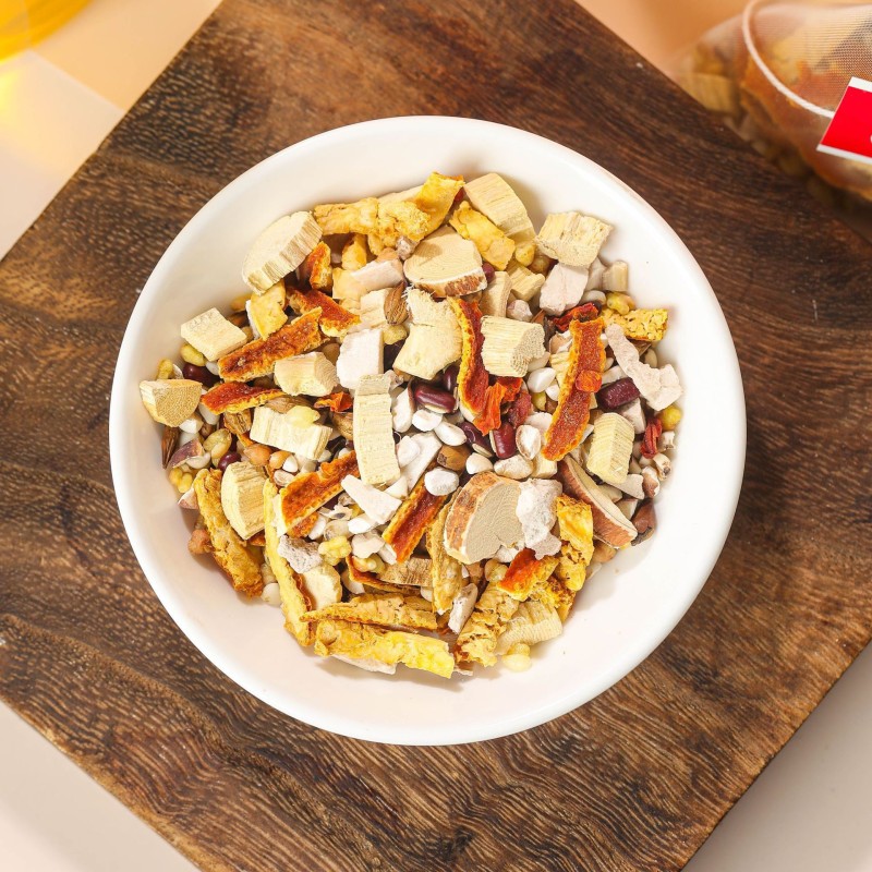 Five-finger Peach Tea Factory - Wholesale Natural with Poria Five-finger Peach Root Barley Coix