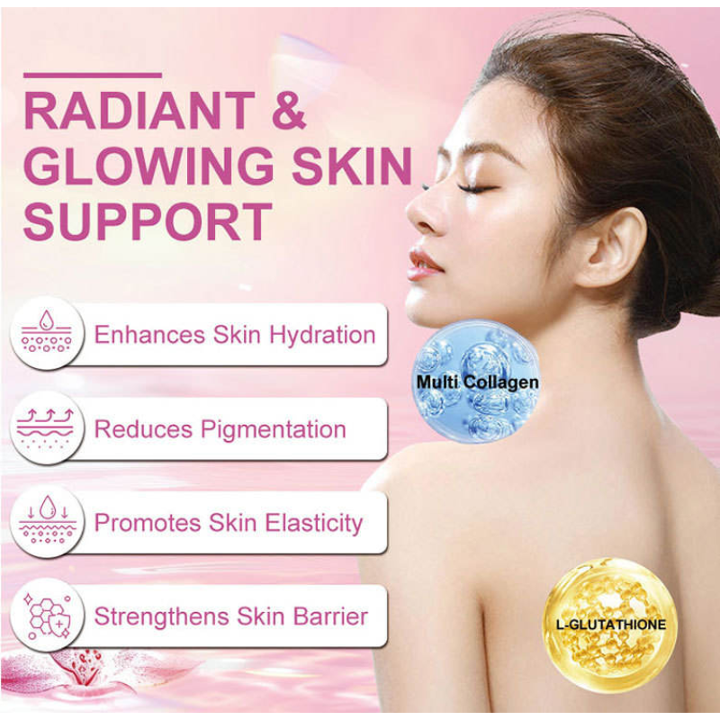 Collagen Powder Manufacturer - OEM GMP Stock Private Label Gluta Glow Sparkle Multi Collagen
