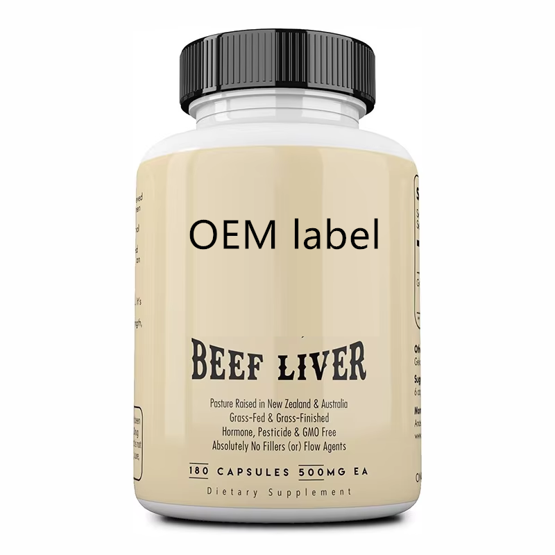 Beef Liver Capsules Manufacturer - GMP Factory Private Label Grass Fed Natural Iron Liver Cleanse