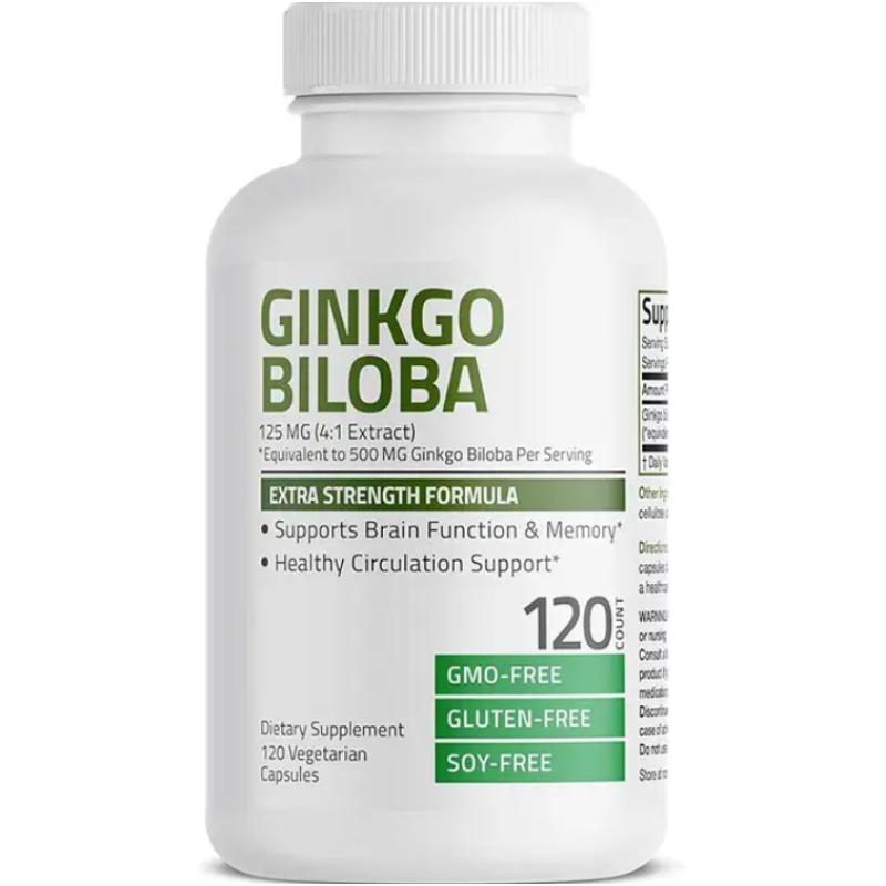 Ginkgo Biloba Capsules Manufacturer - OEM GMP ISO Factory Custom Label Natural 500 mg Strength
