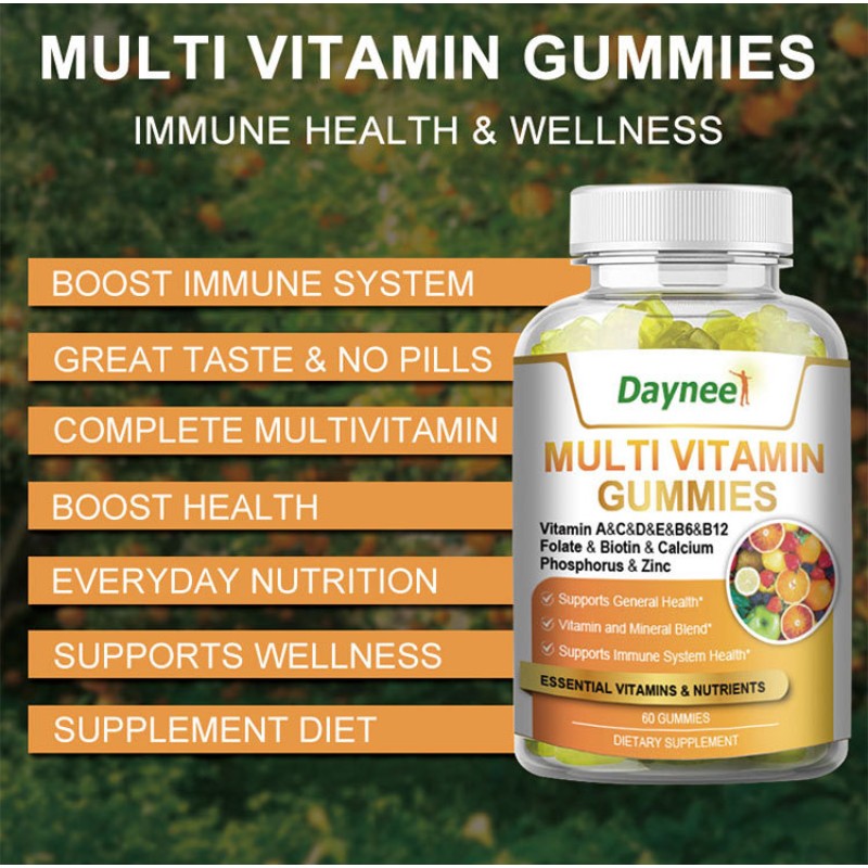 Multivitamin Gummies Manufacturer - OEM ODM GMP ISO Factory Custom Healthcare Supplement B C D