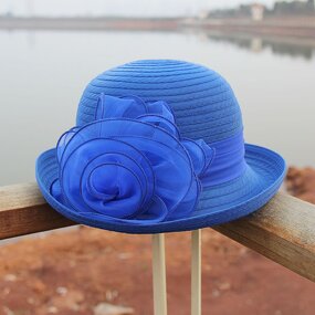 Women's Floppy Lace Hat Manufacturer - Summer Brim UV Protect Sun Beach Elegant Party Wedding Foldable Casquette Mujer