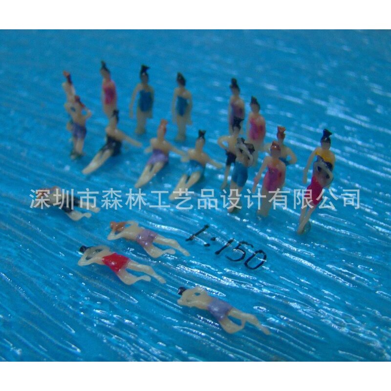 DIY Sand Table Figure Model Manufacturer - Senlin Construction Materials Accessories Swimming Beach Simulates Color Swimsuit Person