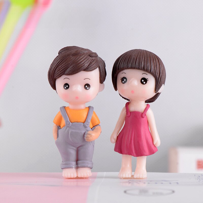 Slip Dress Couple Figurine Manufacturer - Micro Landscape DIY Ornament Home Garden Dollhouse Decor Lovers Christmas Gift Pendant