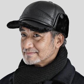 Manskin Hat Manufacturer - Nunu for Men Winter Season Ear Warm Old Dad Lei Feng Baseball Cap