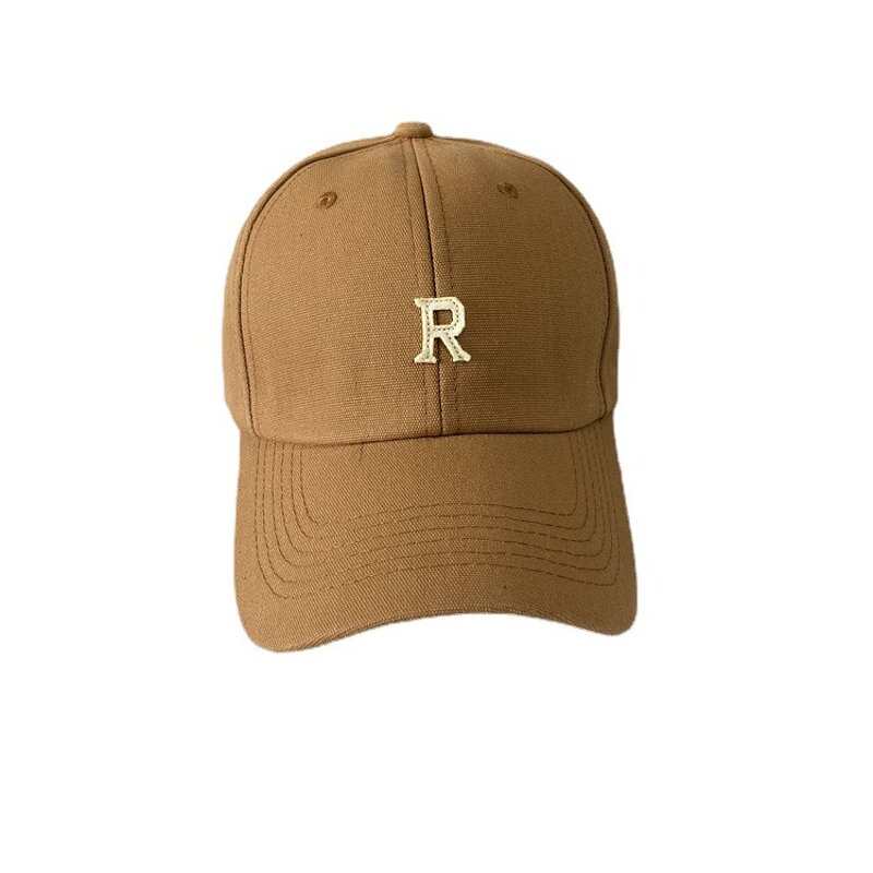 Women's Baseball Cap Manufacturer - Fufan Spring Autumn Casual All-match Fashion Sunscreen Patch Cloth R Letter