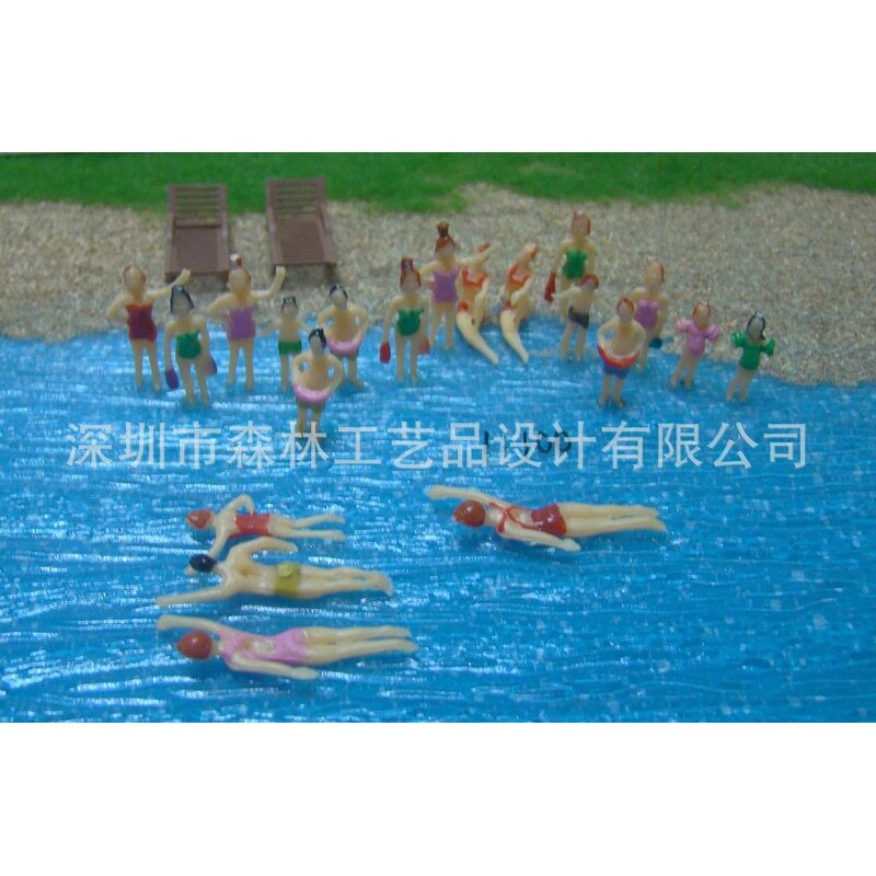 DIY Sand Table Figure Model Manufacturer - Senlin Construction Materials Accessories Swimming Beach Simulates Color Swimsuit Person