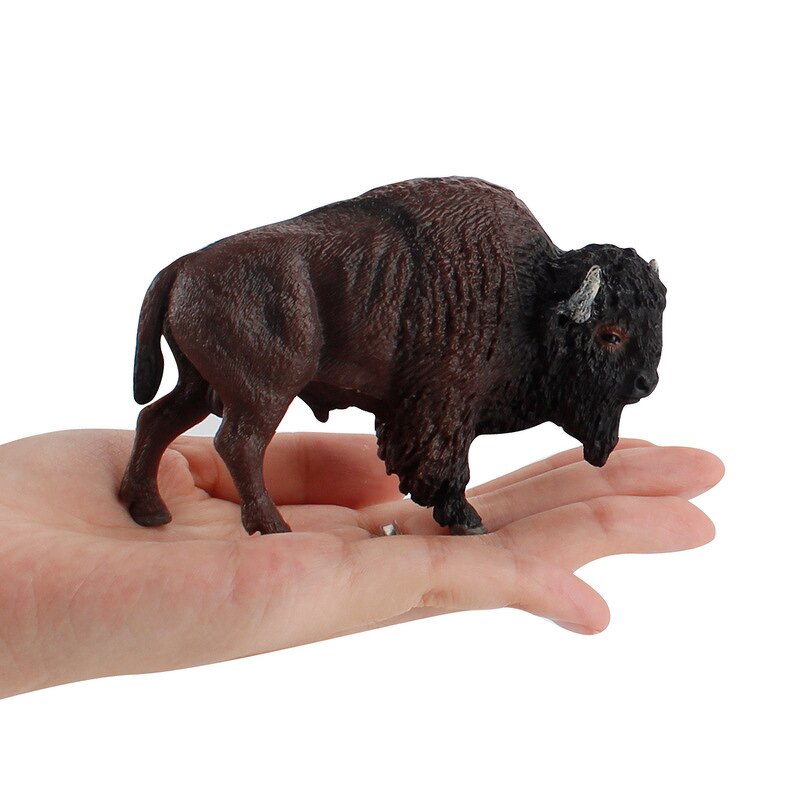 American Bison Buffalo Model Manufacturer - Lelewu Simulation Wild Animal Solid Mammal Yak Decoration
