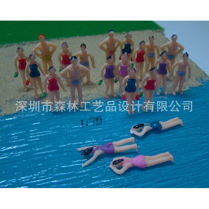 DIY Sand Table Figure Model Manufacturer - Senlin Construction Materials Accessories Swimming Beach Simulates Color Swimsuit Person