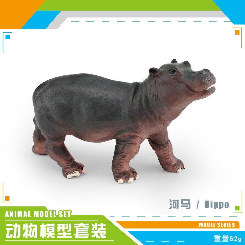 Wild Animal Model Manufacturer - Lelewu Simulation Hippos Koala Anteater Flying Mouse Baby Decoration