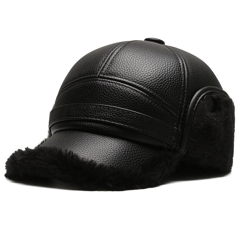 Manskin Hat Manufacturer - Nunu for Men Winter Season Ear Warm Old Dad Lei Feng Baseball Cap