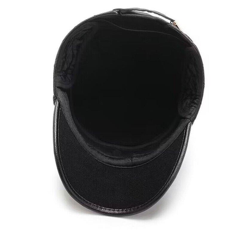 Winter Flat Cap Manufacturer - Nunu Hat Big Head Circumference Thickened Warm Baseball Wide Brim for Men