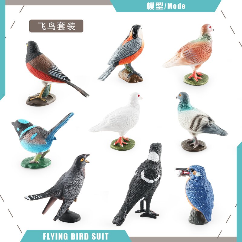 Kingfisher Bird Animal Model Manufacturer - Lelewu Simulation Magpie Cuckoo Blue Wren Red-belted Chickadee Decoration