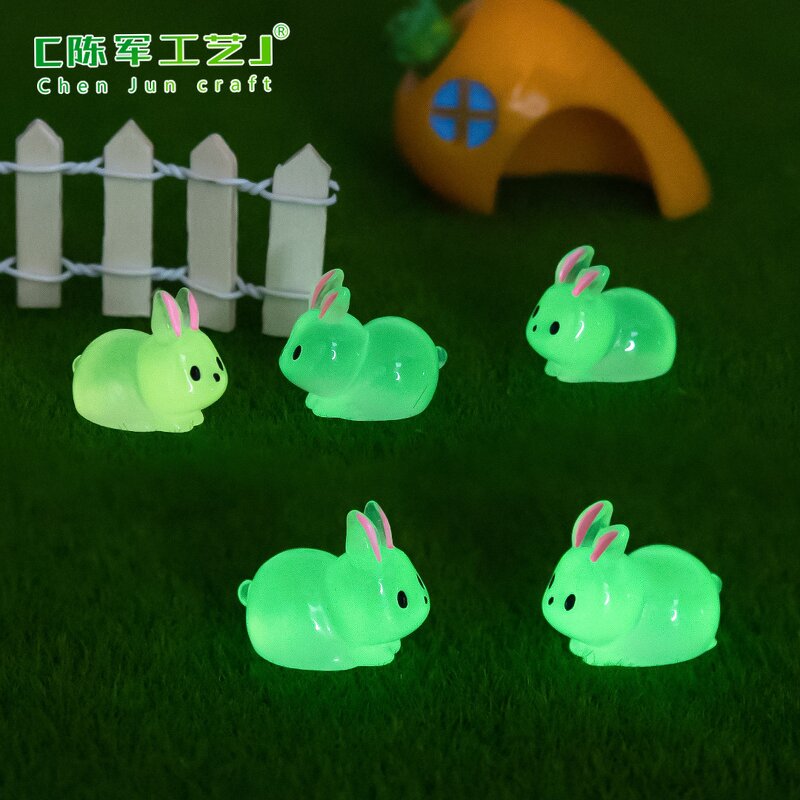 Glow-in-the-dark Rabbit Doll Manufacturer - Good quality Landscape Cute Fat Pendant DIY Moss Garden Decoration Accessories