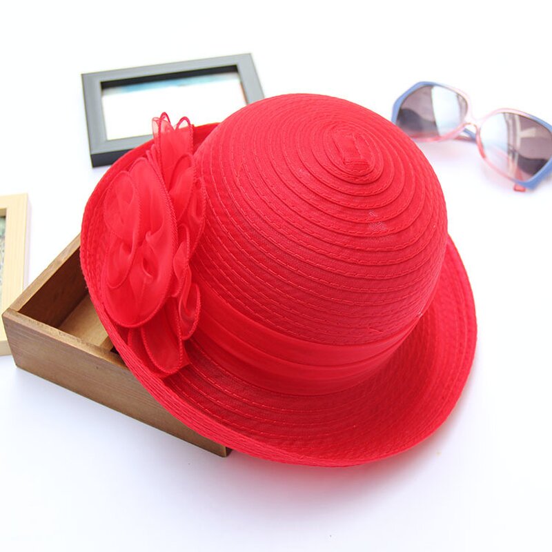 Women's Floppy Lace Hat Manufacturer - Summer Brim UV Protect Sun Beach Elegant Party Wedding Foldable Casquette Mujer
