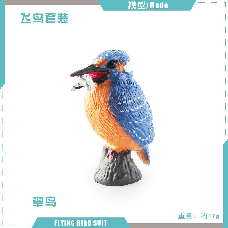 Kingfisher Bird Animal Model Manufacturer - Lelewu Simulation Magpie Cuckoo Blue Wren Red-belted Chickadee Decoration