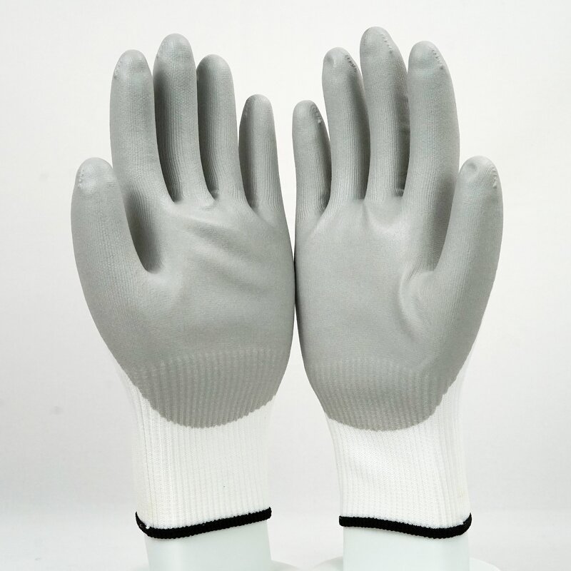 Nitrile Coated Gloves Manufacturer - Sun PPE Grey Flexible Intumescent Coating 42g Performance Superior Light Duty Industrial Work Polyester Custom