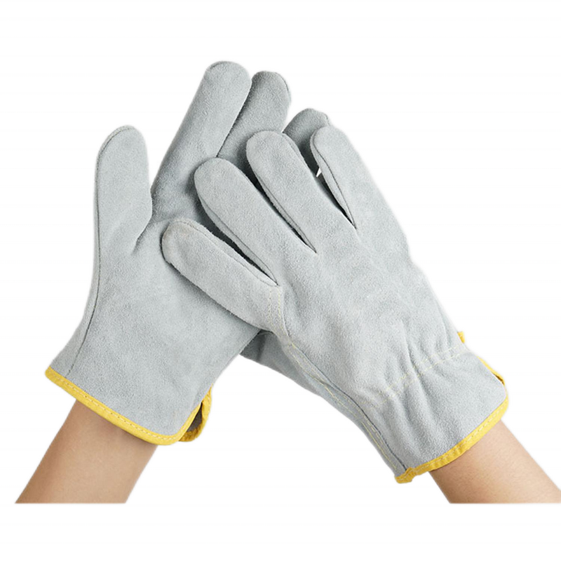 Welding Safety Gloves Manufacturer - China Blue Short Cuff Heat Resistant Split Work Anti-Impact Anti-Slip for Industrial Work