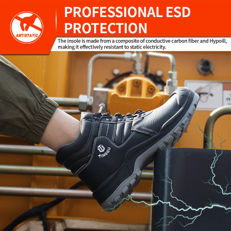 Unisex Work Boots Manufacturer - Custom Construction Factory Low Cut Anti-Slip Winter Waterproof Leather Size 40 Breathable Steel Toe Wholesale