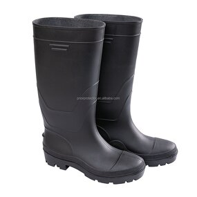 Men's PVC Rain Boots Manufacturer - 37CM Waterproof Wear-Resistant Anti-Slip Work Shoes Customizable Colors for Winter & Autumn