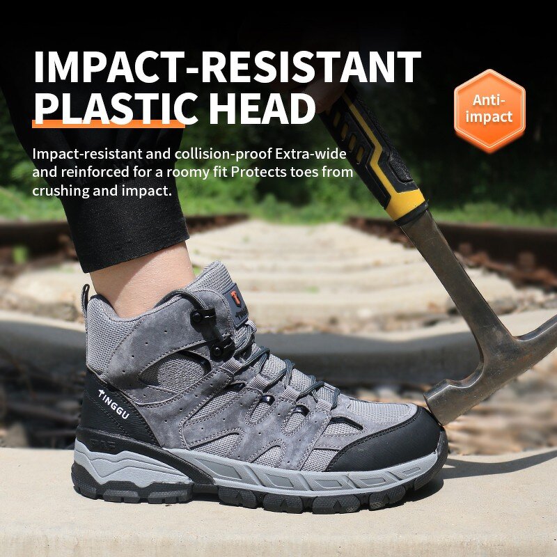 10KV Insulation Safety Shoes Manufacturer - Plastic Toe Color Anti Puncture Ergonomic Microfiber Upper MD Rubber Outsole Mesh Lining