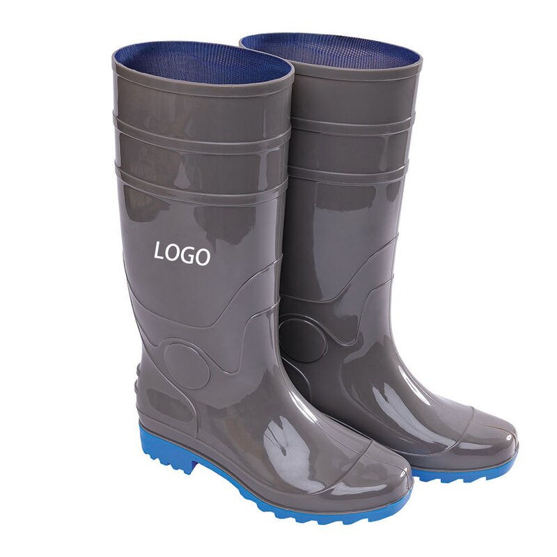 Men's Rain Boots Manufacturer - Black Upper Quality PVC Insole Non-Slip for Outdoor Work & Garden Use for Summer & Winter