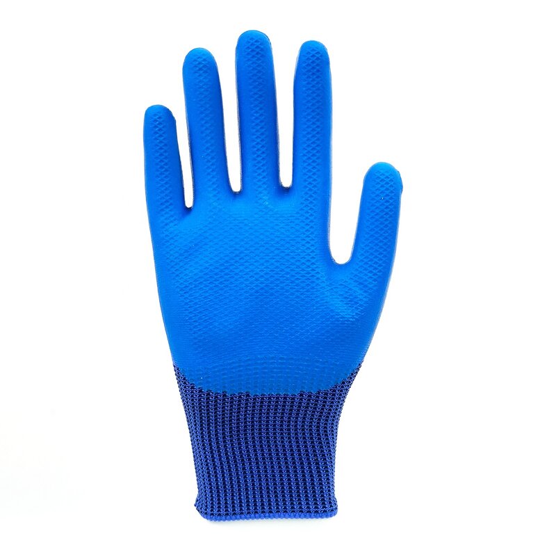 PU Coated Gloves Manufacturer - 42 Grams High Impact Dipped Nitrile Grey Construction Protective Safety for Industrial Work Guangzhou
