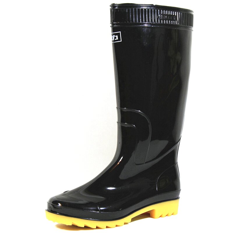 Men's PVC Rain Boots Manufacturer - Knee-Length Waterproof Custom Printed High-Mining Wholesale Rubber Shoes with Steel Toe for Winter Summer