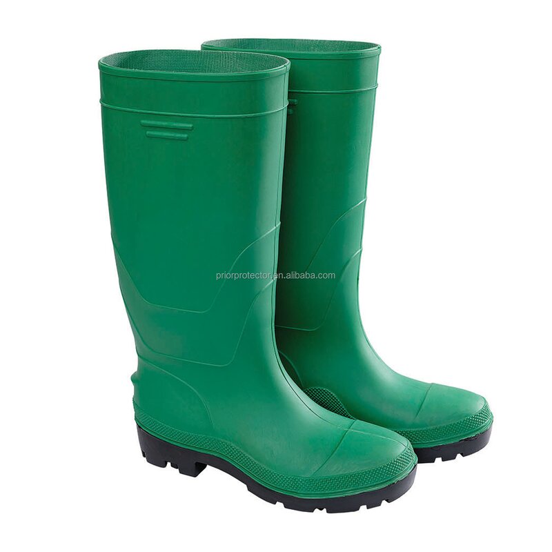 Men's PVC Rain Boots Manufacturer - 37CM Waterproof Wear-Resistant Anti-Slip Work Shoes Customizable Colors for Winter & Autumn