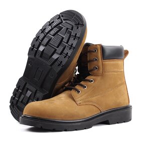 Unisex S3 Safety Shoes Manufacturer - Mid Cut Dual Density PU CE Construction Acid Oil Waterproof Anti-Slip for Winter Summer Autumn