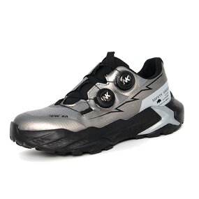 Men's Casual Safety Shoes Manufacturer - Fashion Steel Toe Lightweight PU Sole Microfiber Upper Comfortable Metal Custom Logo