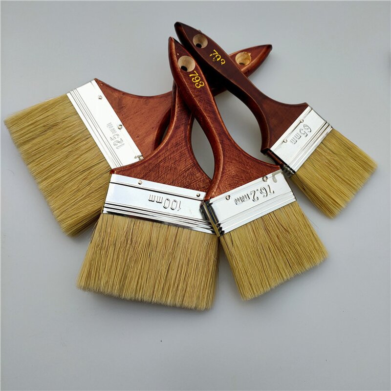 Paint Brushes Manufacturer - Professional High-Grade Bulk with Red Handle 1 2.5 3 4 Inch DIY Industrial Wooden Hand Tools OEM Customizable