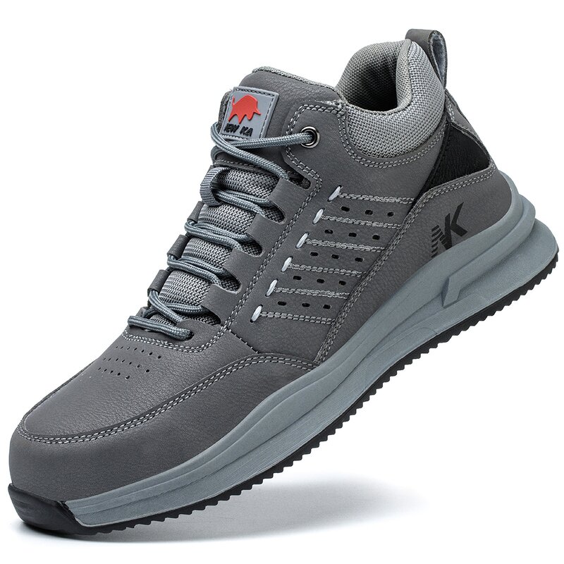 Men's Steel Toe Safety Shoes Manufacturer - Anti Puncture Microfiber Upper Shoelaces Mesh Lining Good Quality