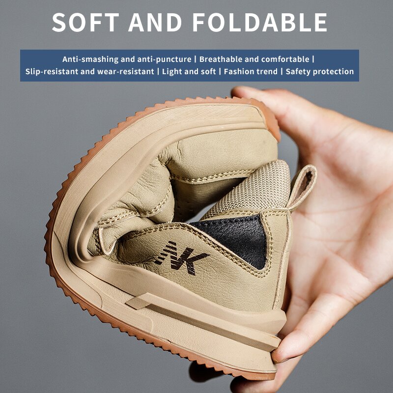 Men's Steel Toe Safety Shoes Manufacturer - Anti Puncture Microfiber Upper Shoelaces Mesh Lining Good Quality