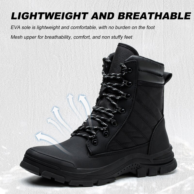 Unisex Safety Shoes Manufacturer - Wholesale Cheap Price Heavy Duty Steel Toe High Boots Canvas Upper for Summer Autumn Winter