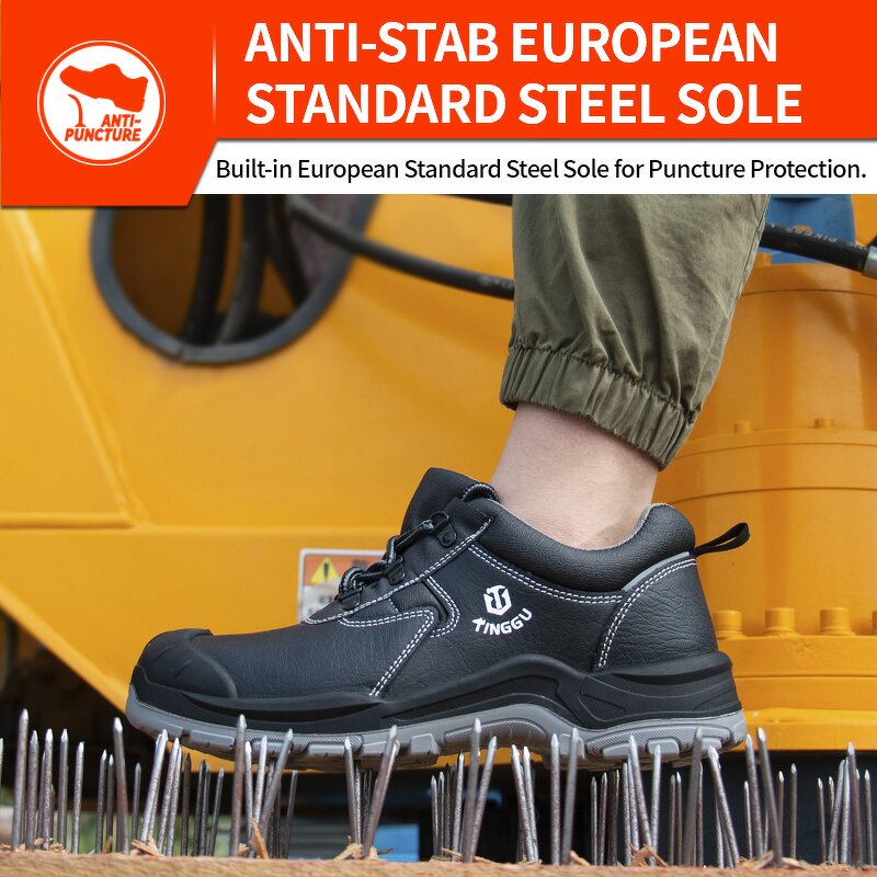 Unisex Work Boots Manufacturer - Custom Construction Factory Low Cut Anti-Slip Winter Waterproof Leather Size 40 Breathable Steel Toe Wholesale