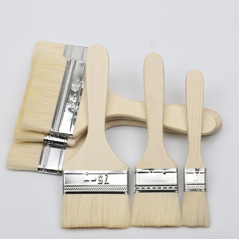 Paint Brushes Manufacturer - Industrial Grade 1 2.5 3 4 Inch Wool Fiber Bulk Wooden Handle Professional Hand Tools DIY Customizable OEM