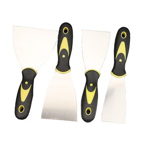 Painters' Plastering Knife Manufacturer - Stainless Steel Plastic Hammer End Handle Multi-Functional Industrial DIY Grade Bent Bevel Edge