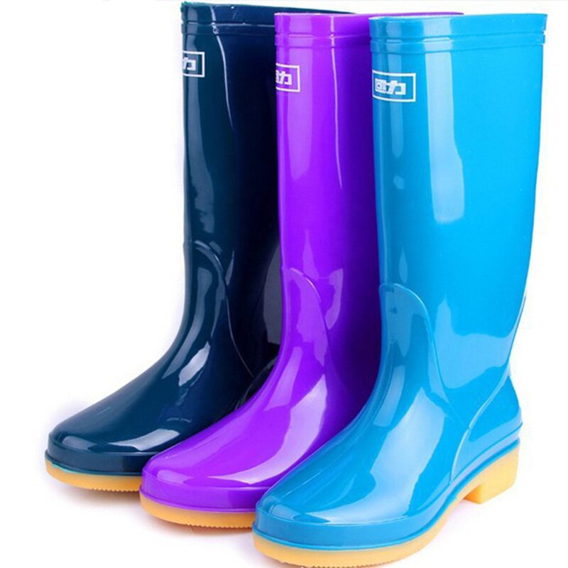 Men's PVC Rain Boots Manufacturer - Knee-Length Waterproof Rubber Custom Printed High Mining Wholesale Shoes Steel Toe Mesh for Summer Winter