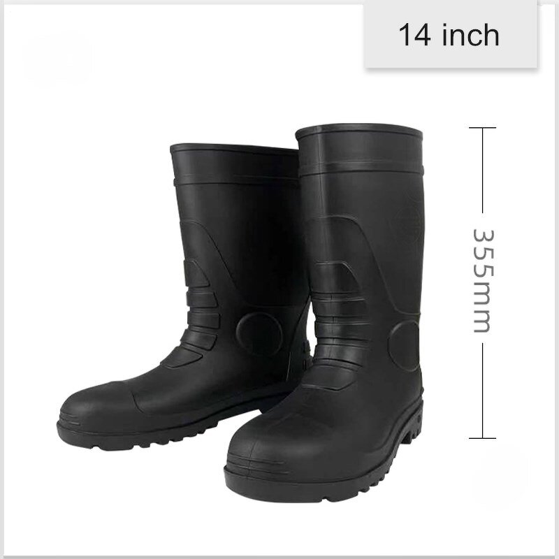 Rubber Wellington Rain Boots Manufacturer - Custom Color with Steel Toe Safety PVC CE Certified Waterproof for All Seasons