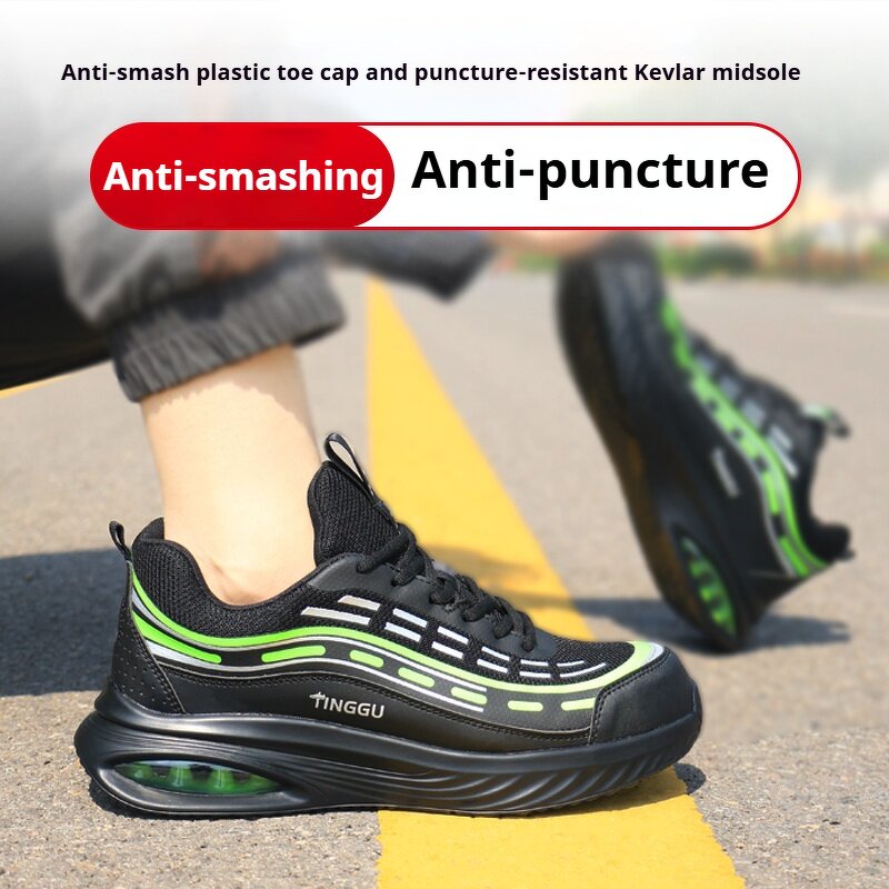 10KV Insulation Safety Shoes Manufacturer - Plastic Toe Color Anti Puncture Ergonomic Microfiber Upper MD Rubber Outsole Mesh Lining