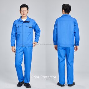 Construction Work Uniform Manufacturer - 80/20 TC 235g Thick Twill Breathable Cotton PPE Sets Knee-Length Safety Workwear