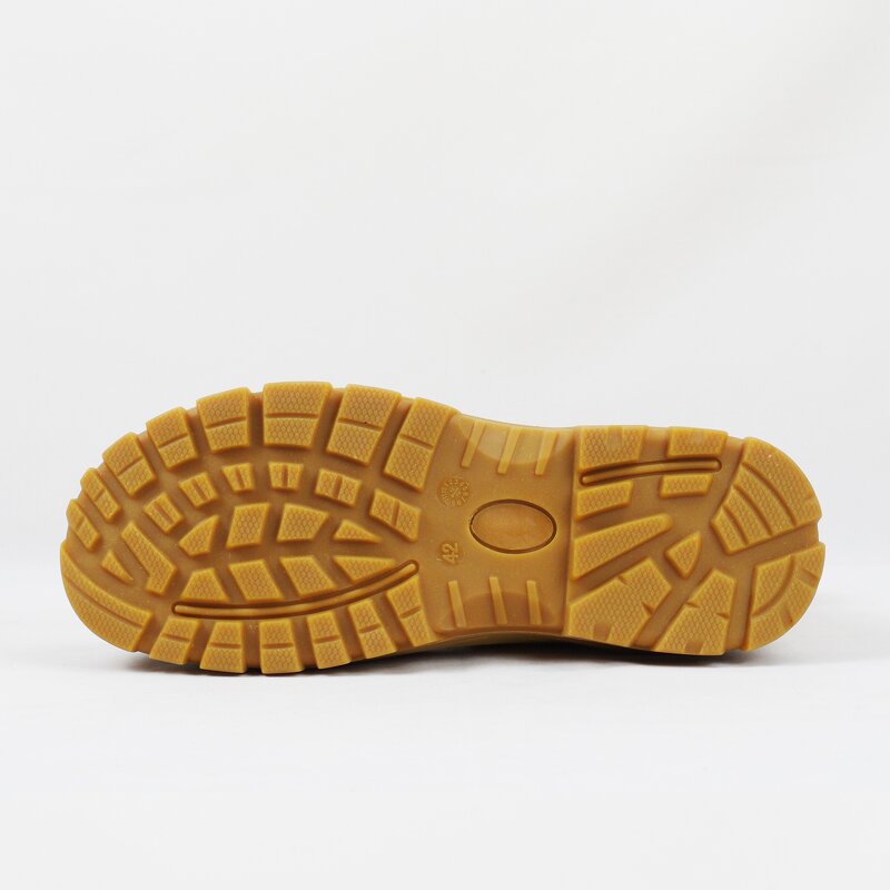 Chelsea Safety Shoes Manufacturer - Cow Leather Mid Cut Anti-Slip Construction with PU+Rubber Sole Alkali/Acid/Oil Resistant for Factory