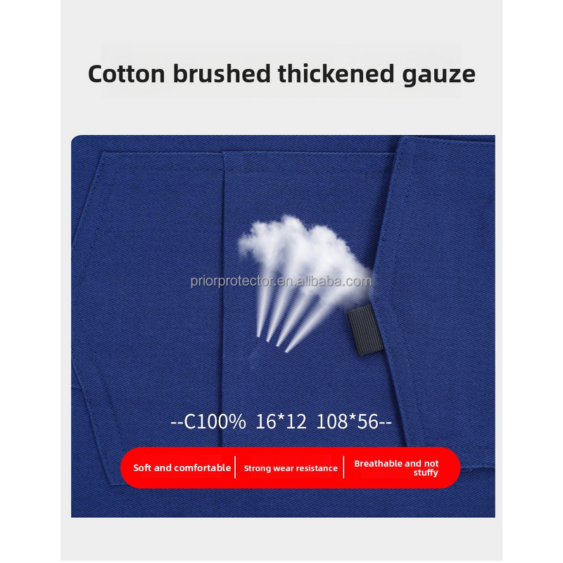 Construction Work Suits Manufacturer - 100% Cotton 270 Grams Thick Twill Breathable Knee-Length Design for Safety Working Clothes