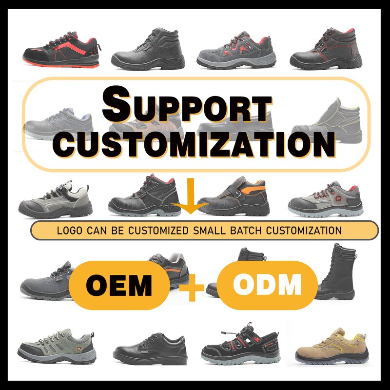 Chelsea Safety Shoes Manufacturer - Cow Leather Mid Cut Anti-Slip Construction with PU+Rubber Sole Alkali/Acid/Oil Resistant for Factory